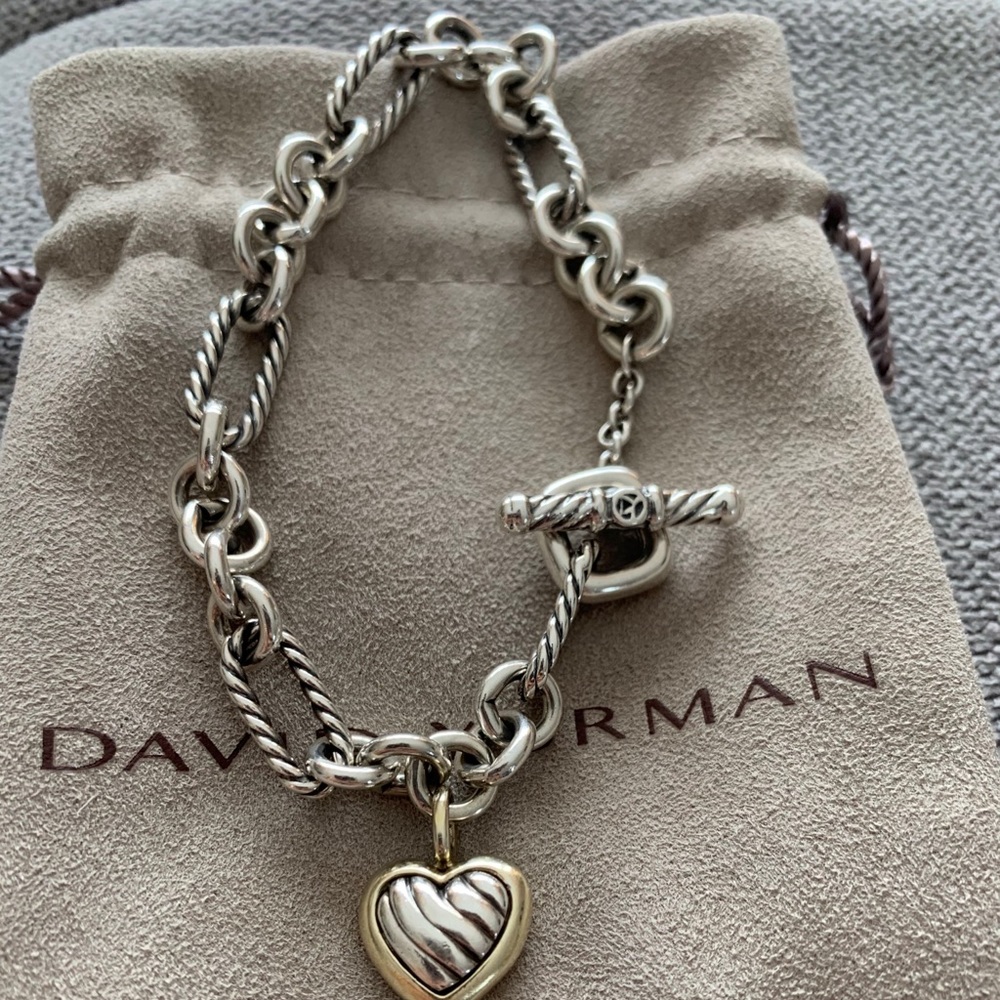 David Yurman Cable Heart Toggle Bracelet
